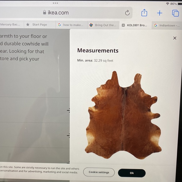 IKEA Coldby cowhide rug - Picture 6 of 9